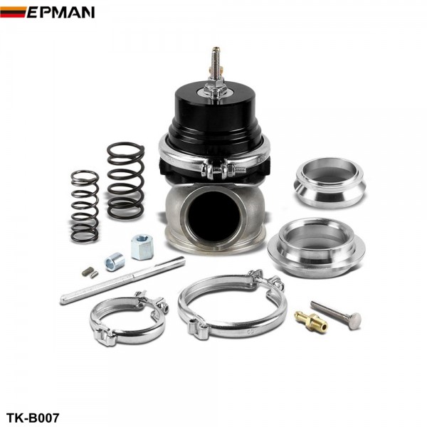 EPMAN 60mm Turbo V-band 60mm External Waste Gate Bypass Exhaust Manifold + Spring TK-B007
