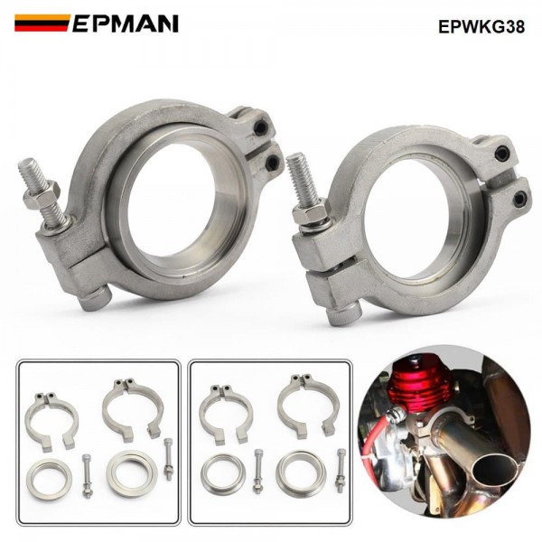 EPMAN 38mm TiAL Style V-Band Clamp and Flange Kit Fit For EPMAN MV-R MV-S Turbo Exhaust Systems 38mm Wastegate EPWKG38