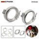 EPMAN 60mm TiAL Style V60 Wastegate Flange Kit Stainless Steel V-Band Clamp Universal External Wastegate Welding Adapter For Turbo Manifold EPWKG60