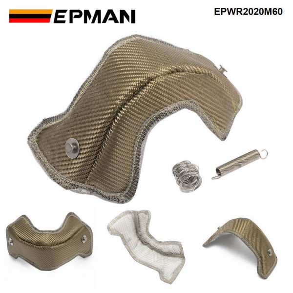 EPMAN Titanium Turbo blanket Jacket Wastegate heat shield blanket Suit 60 mm Wastegate EPWR2020M60