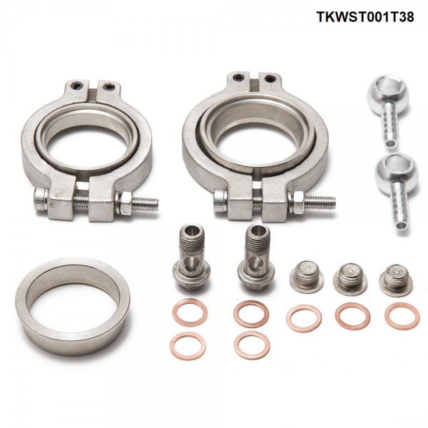 38mm External Wastegate V-Band Flanged Turbo Waste Gate For Supercharge Turbo Manifold TKWST001T38