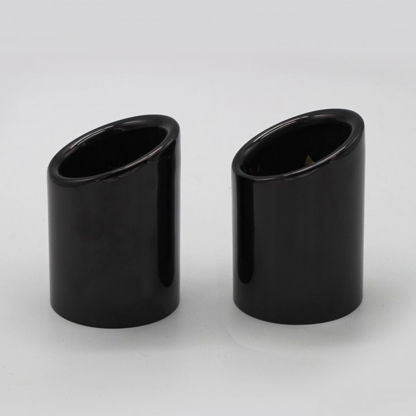 EPMAN -304SS Dual Exhaust Black Chrome Muffler Tips For BMW 5 Serice N20 engine EP-EM8124BMWT