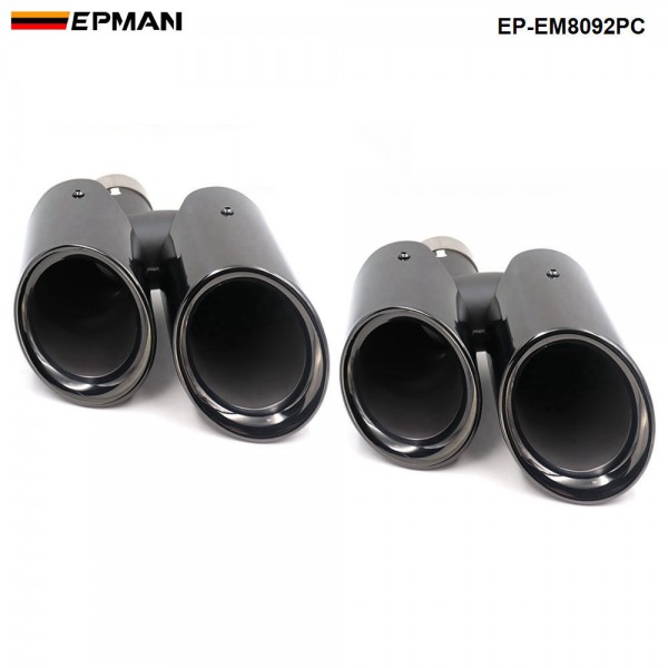 EPMAN Chrome 304 Stainless Steel Exhaust Muffler Tip For Porsche 14 macan EP-EM8092PC