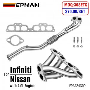 EPMAN Stainless Steel Exhaust Manifold Header For Nissan 200Sx / Sentra / NX Infiniti G20 2.0L 1991-2001 EPAA24G02