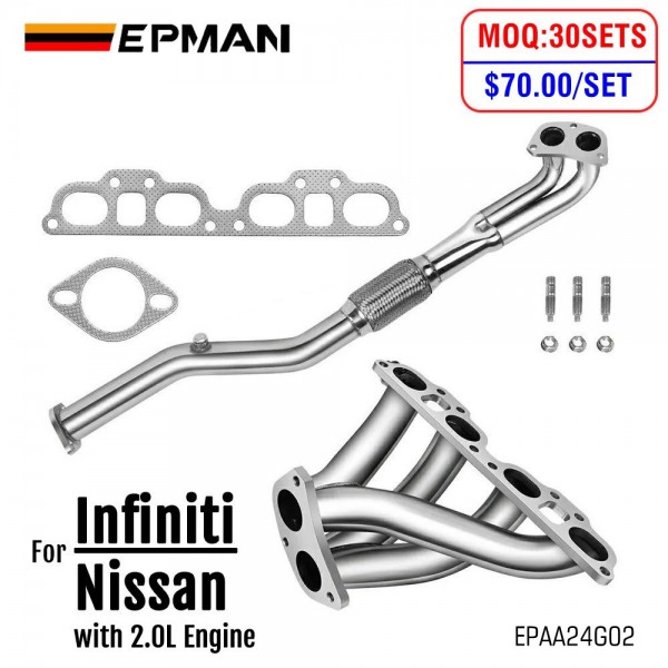 EPMAN Stainless Steel Exhaust Manifold Header For Nissan 200Sx / Sentra / NX Infiniti G20 2.0L 1991-2001 EPAA24G02