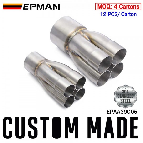 EPMAN T304 Stainless Steel 4-1 Merge Collectors (12PCS/Carton) EPAA39G05