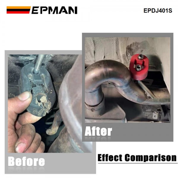 EPMAN 4PCS Universal 2 Holes Exhaust Hanger Rubber Insulator Bushing Mount EPDJ401S EPMAN 4PCS Universal 2 Holes Exhaust Hanger Rubber Insulator Bushing Mount EPDJ401S