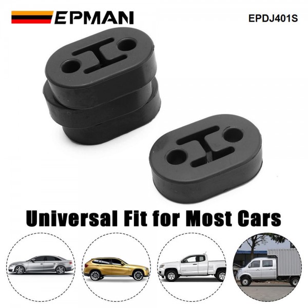 EPMAN 4PCS Universal 2 Holes Exhaust Hanger Rubber Insulator Bushing Mount EPDJ401S EPMAN 4PCS Universal 2 Holes Exhaust Hanger Rubber Insulator Bushing Mount EPDJ401S