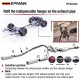 EPMAN 2PCS 60mm O Ring Car Exhaust Hanger Black Noise Reduction Long Lasting Exhaust Hanger O Ring For Vehicles EPDJ403 EPMAN 2PCS 60mm O Ring Car Exhaust Hanger Black Noise Reduction Long Lasting Exhaust Hanger O Ring For Vehicles EPDJ403