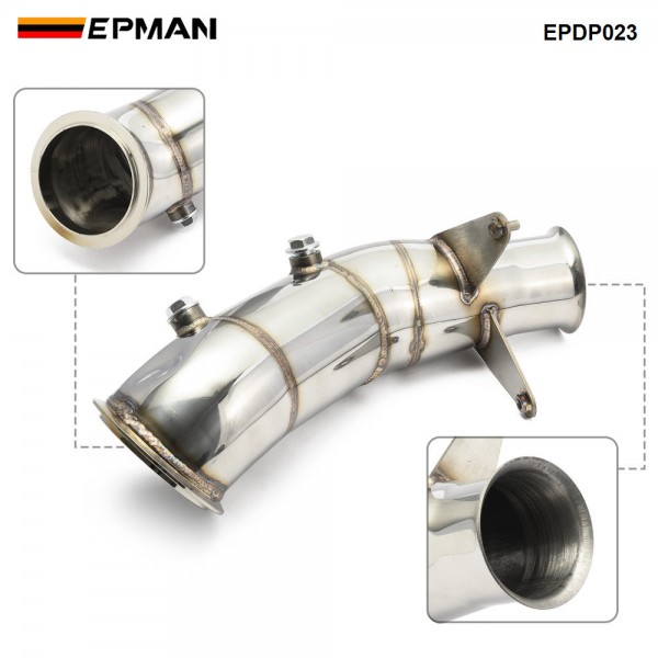 EPMAN Exhaust System 4" SS Turbo Down Pipe Kit For BMW 2007-2013 M135i/xi M235i/xi 435i/xi 335i/xi M2 N55 EPDP023