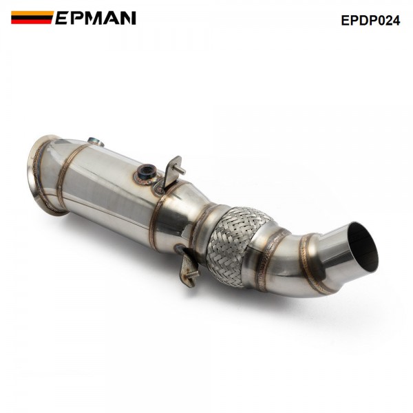 EPMAN 4" Stainless Exhaust Front Decat Downpipe For BMW 2 Series F22 F23 220i 228i N20 EPDP024