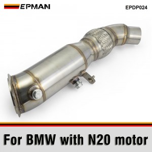 EPMAN 4" Stainless Exhaust Front Decat Downpipe For BMW 2 Series F22 F23 220i 228i N20 EPDP024