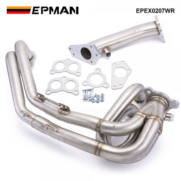 EPMAN For Subaru lmpreza WRX STI 2002-2007 2.0L 2.5L Turbo Stainless Steel Exhaust Header + Up-Pipe EPEX0207WR EPMAN For Subaru lmpreza WRX STI 2002-2007 2.0L 2.5L Turbo Stainless Steel Exhaust Header + Up-Pipe EPEX0207WR