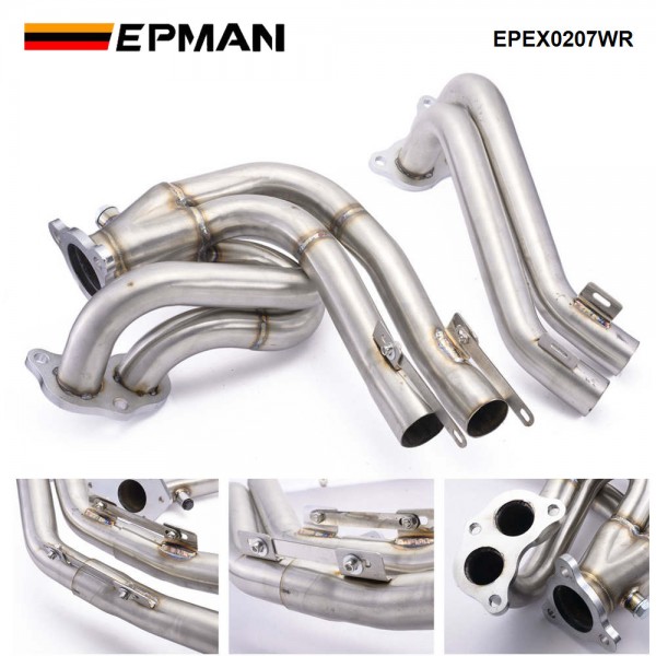 EPMAN For Subaru lmpreza WRX STI 2002-2007 2.0L 2.5L Turbo Stainless Steel Exhaust Header + Up-Pipe EPEX0207WR EPMAN For Subaru lmpreza WRX STI 2002-2007 2.0L 2.5L Turbo Stainless Steel Exhaust Header + Up-Pipe EPEX0207WR