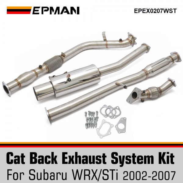 EPMAN For 2002-2007 Subaru Impreza WRX STI Pipe +Catback Exhaust+Muffler EPEX0207WST EPMAN For 2002-2007 Subaru Impreza WRX STI Pipe +Catback Exhaust+Muffler EPEX0207WST