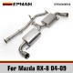 EPMAN For 04-08 Mazda RX-8 1.3L Dual 3 Muffler Tip Racing Catback Exhaust System EPEX0408RX8 EPMAN For 04-08 Mazda RX-8 1.3L Dual 3 Muffler Tip Racing Catback Exhaust System EPEX0408RX8