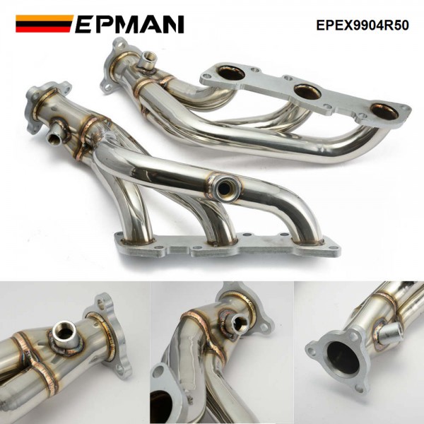 EPMAN Stainless Steel Racing Manifold Exhaust Header For 98-04 Nissan Frontier D22 / Pathfinder R50 3.3L V6 EPEX9904R50