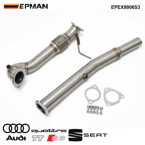 EPMAN Performance Exhaust Upgrade Downpipe For Audi S3 TT 1.8T 1999-2003 High Flow EPEX9906S3 EPMAN Performance Exhaust Upgrade Downpipe For Audi S3 TT 1.8T 1999-2003 High Flow EPEX9906S3