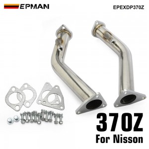 EPMAN Test Pipes Decat Catless Straight Downpipe Exhaust for 370Z G37 Q50 Q60 VQ37HR downpipe EPEXDP370Z