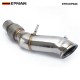 EPMAN B48 Catless Downpipe for BMW F20 F30 F32 G20 320i 330i 430i, 201 Stainless Steel Race Exhaust Pipe with Flex Section, Fits International Models Only EPEXDPB48