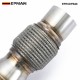 EPMAN B48 Catless Downpipe for BMW F20 F30 F32 G20 320i 330i 430i, 201 Stainless Steel Race Exhaust Pipe with Flex Section, Fits International Models Only EPEXDPB48