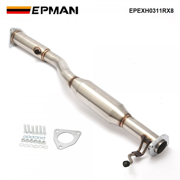 EPMAN Stainless Steel Rx8 Exhaust Midpipe Down Pipe For Mazda RX-8 2003-2012 EPEXH0311RX8 EPMAN Stainless Steel Rx8 Exhaust Midpipe Down Pipe For Mazda RX-8 2003-2012 EPEXH0311RX8