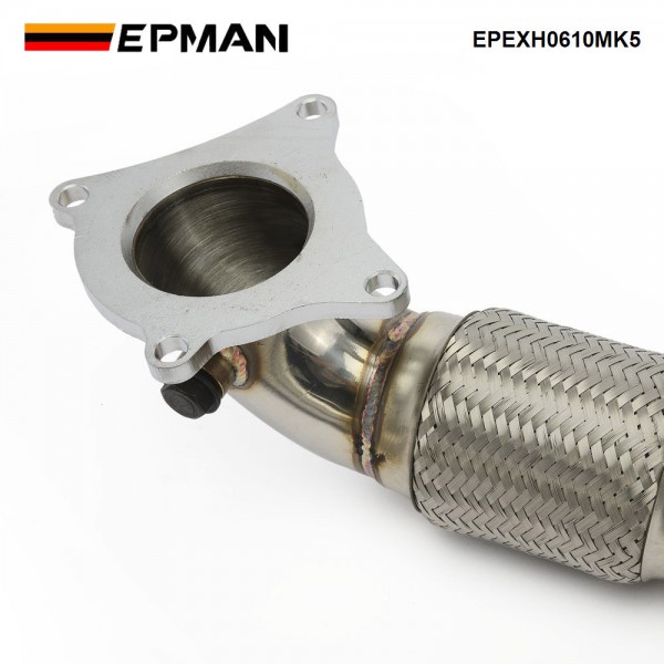 EPMAN Stainless Steel Twister Exhaust Downpipe For VW Golf Audi MK5 MK6 GTI 2.0 TSL EPEXH0610MK5