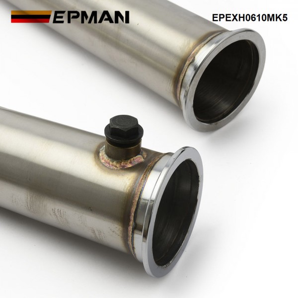 EPMAN Stainless Steel Twister Exhaust Downpipe For VW Golf Audi MK5 MK6 GTI 2.0 TSL EPEXH0610MK5