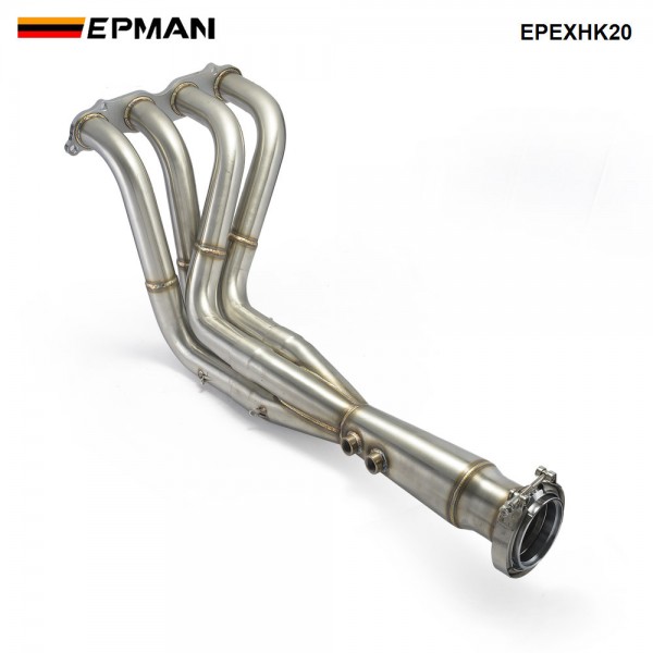 EPMAN Stainless Steel Exhaust Manifold Header V-Band Down Pipe For Honda For Acura K-Series Swapped vehicles EPEXHK20