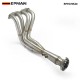 EPMAN Stainless Steel Exhaust Manifold Header V-Band Down Pipe For Honda For Acura K-Series Swapped vehicles EPEXHK20