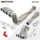 EPMAN Stainless Steel Exhaust Manifold Header V-Band Down Pipe For Honda For Acura K-Series Swapped vehicles EPEXHK20 EPMAN Stainless Steel Exhaust Manifold Header V-Band Down Pipe For Honda For Acura K-Series Swapped vehicles EPEXHK20
