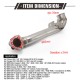 EPMAN Exhaust Downpipe Without Catalytic Converter For BMW Mini Cooper S R56 / R57 / R58 For Peugeot 207 For Citroen DS3 EPEXHLBR5658 EPMAN Exhaust Downpipe Without Catalytic Converter For BMW Mini Cooper S R56 / R57 / R58 For Peugeot 207 For Citroen DS3 EPEXHLBR5658