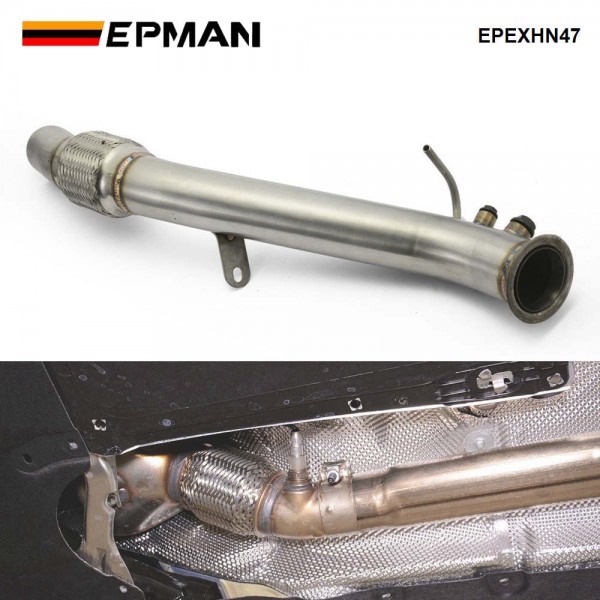 EPMAN Stainless Steel Turbo Exhaust Downpipe For BMW serie 3 E92 E93 320d N47 Engine EPEXHN47