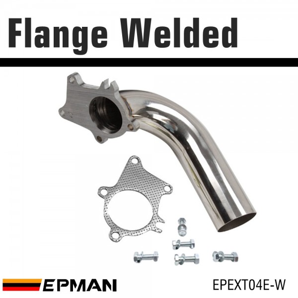 EPMAN T3/T4 T04E 5 Bolt Flange 2.5" Inch 63mm Turbo Exhaust Downpipe/Dump Pipe&Gasket EPEXT04E