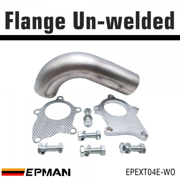 EPMAN T3/T4 T04E 5 Bolt Flange 2.5" Inch 63mm Turbo Exhaust Downpipe/Dump Pipe&Gasket EPEXT04E EPMAN T3/T4 T04E 5 Bolt Flange 2.5" Inch 63mm Turbo Exhaust Downpipe/Dump Pipe&Gasket EPEXT04E