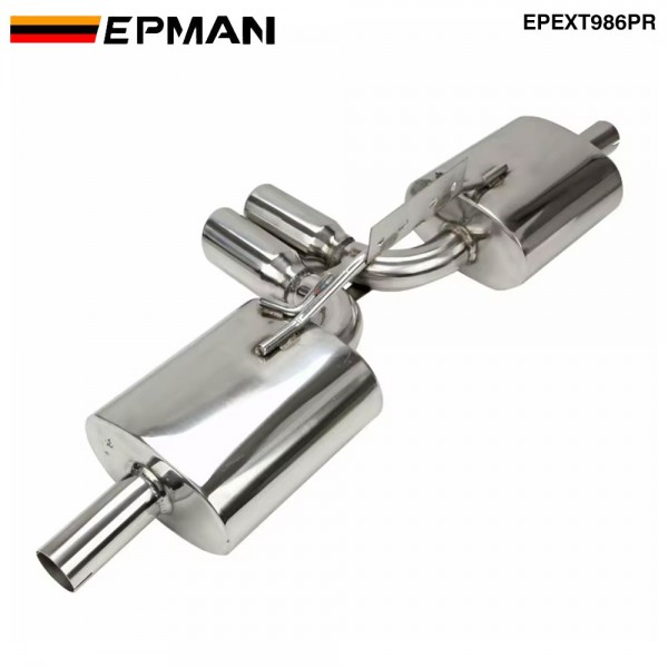 EPMAN Stainless Steel Cat Back Exhaust System Replacement for Porsche 986 Boxster Base 2.5L 2.7L 3.2L EPEXT986PR EPMAN Stainless Steel Cat Back Exhaust System Replacement for Porsche 986 Boxster Base 2.5L 2.7L 3.2L EPEXT986PR