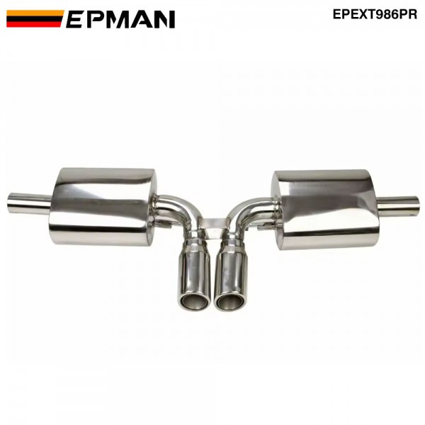 EPMAN Stainless Steel Cat Back Exhaust System Replacement for Porsche 986 Boxster Base 2.5L 2.7L 3.2L EPEXT986PR EPMAN Stainless Steel Cat Back Exhaust System Replacement for Porsche 986 Boxster Base 2.5L 2.7L 3.2L EPEXT986PR