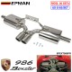 EPMAN Stainless Steel Cat Back Exhaust System Replacement for Porsche 986 Boxster Base 2.5L 2.7L 3.2L EPEXT986PR EPMAN Stainless Steel Cat Back Exhaust System Replacement for Porsche 986 Boxster Base 2.5L 2.7L 3.2L EPEXT986PR