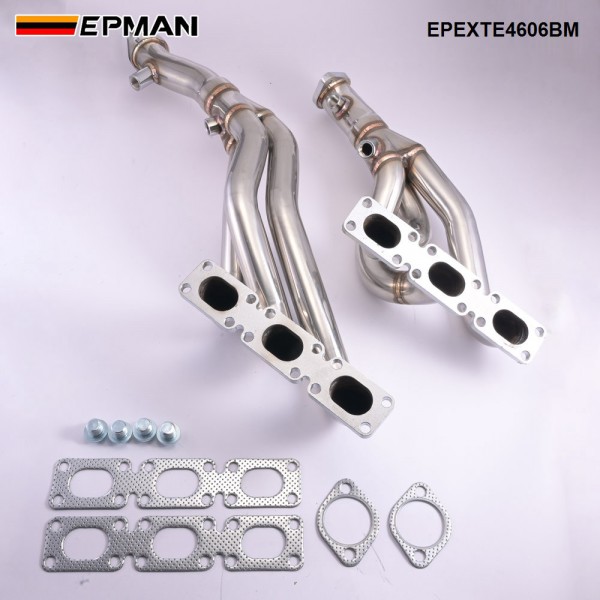 EPMAN Stainless Steel Exhaust Manifold Header for BMW E46 1998-2006 323i 328i Z3-528I/M54 E39 EPEXTE4606BM