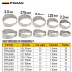 EPMAN Universal Stainless Steel 304 Sawtooth Pie Cut Radius 1D - Angle Segment 15° | 1.5mm Manifolds Down Pipes EPHJG EPMAN Universal Stainless Steel 304 Sawtooth Pie Cut Radius 1D - Angle Segment 15° | 1.5mm Manifolds Down Pipes EPHJG