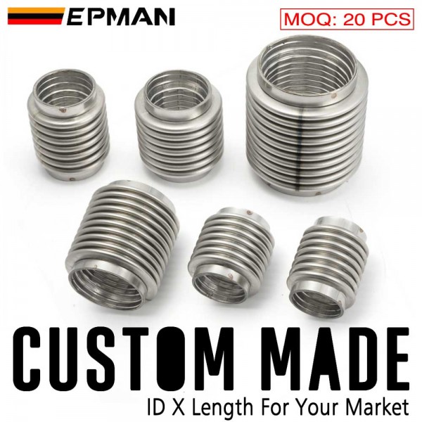 EPMAN Exhaust Flexible Pipes Car Exhaust System SS304 For Exhaust System Downpipe, Muffler, Tips, etc