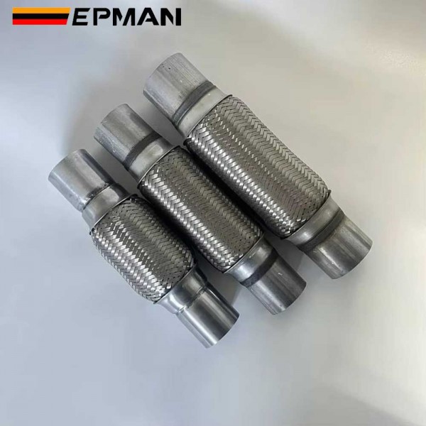 EPMAN Car Heavy Duty Stainless Steel Bellow Exhaust Muffler Flexible Car Exhaust Pipe Tip Tube EPMAN Car Heavy Duty Stainless Steel Bellow Exhaust Muffler Flexible Car Exhaust Pipe Tip Tube