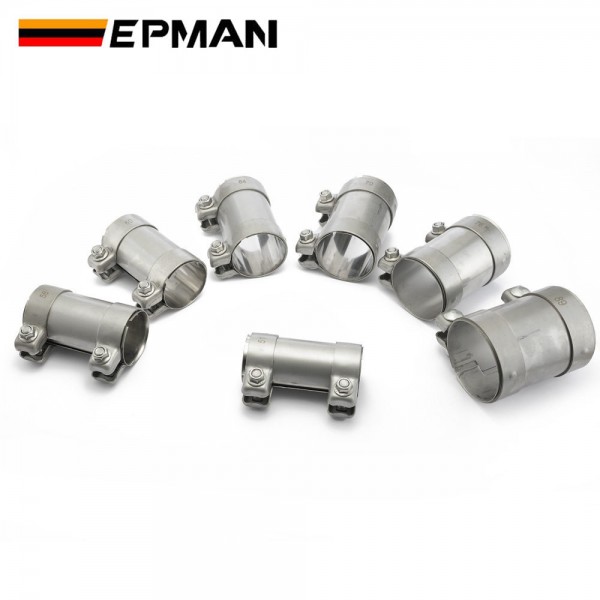 TANSKY 304 Stainless Steel Muffler Clamp Exhaust Butt Joint Pipe Clamps 51mm 58mm 60mm 70mm 64mm 76mm 89mm 