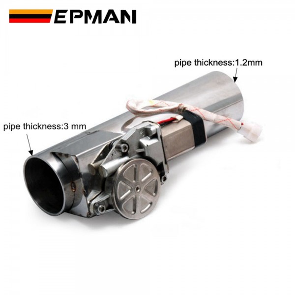 EPMAN 2.0"/2.25"/2.5"/2.75"/3.0" Exhaust Pipe Electric I Pipe Exhaust Electrical Cutout With Remote Control Valve EP-CUT01G EPMAN 2.0"/2.25"/2.5"/2.75"/3.0" Exhaust Pipe Electric I Pipe Exhaust Electrical Cutout With Remote Control Valve EP-CUT01G