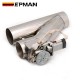 EPMAN Universal 2"/2.25"/2.5"/2.75"/3"/3.5" Stainless Steel Motorized Electric Exhaust Y-Pipe Cutoff Bypass Cutout Valve W/ Remote