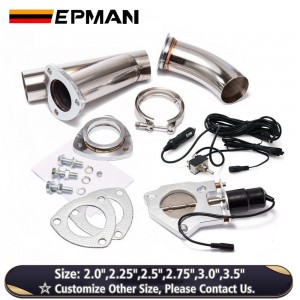 EPMAN 2"/2.25"/2.5"/2.75"/3"/3.5" Electric Cutout/E-Cut Out Valve System W/O Remote for Exhaust Catback/Downpipe EP-CUTYXMM