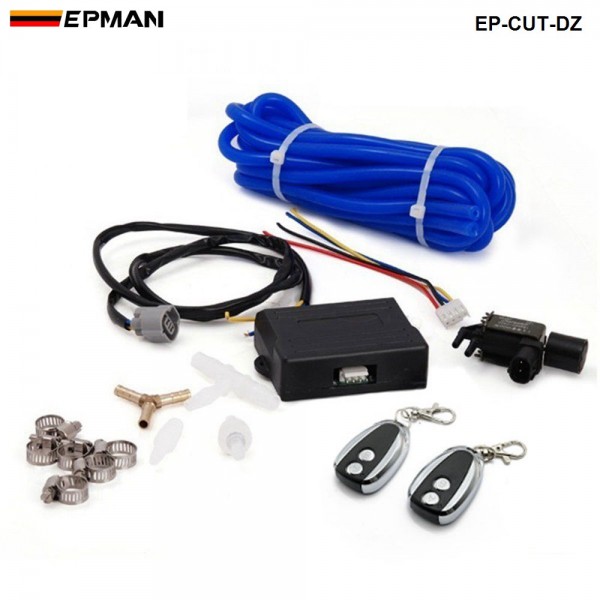 EPMAN 51mm/60mm/63mm/70mm/76mm/89mm/102mm Closed Vacuum Exhaust Cutout Valve With Wireless Remote Controller Set 