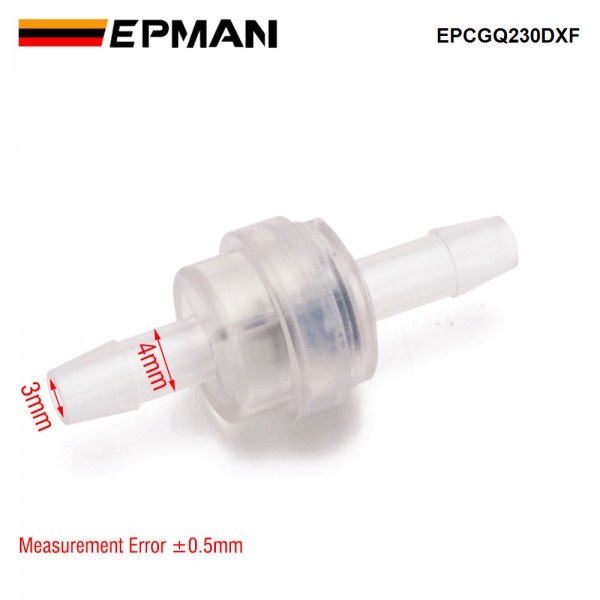 EPMAN Inline Brake Servo Non Return Valve Check One-Way Brake Booster Vacuum Catch Can Exhaust Valve For 4mm Hose EPCGQ230DXF EPMAN Inline Brake Servo Non Return Valve Check One-Way Brake Booster Vacuum Catch Can Exhaust Valve For 4mm Hose EPCGQ230DXF