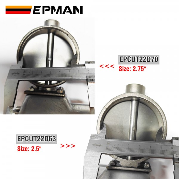 EPMAN 20SETS/CARTON Exhaust Vacuum Exhaust Valve Cutout w/o Remote Control For Benz-Mercedes For Audi Exhaust System \ Cutout Valves \ Electric EPCUT22D-20T