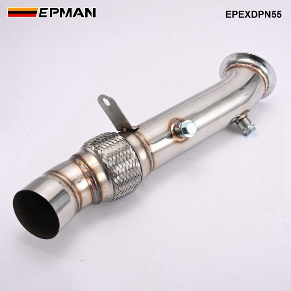 EPMAN Turbo Catless Exhaust Downpipe 3" For BMW N55 535i 640i 740Li F01/F06/F07/F10/F11/F12/F13 EPEXDPN55